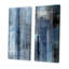 Art mural abstrait bleu gris, ensemble de 2 toiles - Le bleu rencontre l'art abstrait gris-1518991135-1518991128-1485443580