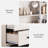 72" Brown and white color block Tall Kitchen Pantry Cabinet Wood Freestanding Storage Cabinet with 2 Doors & 3 Drawers & Adjustable Shelves Utility Cupboard for Kitchen Dining Room Living Room-1011969851
