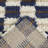 Uribe Navy Modern Checkered Shag Area Rug-1844893007