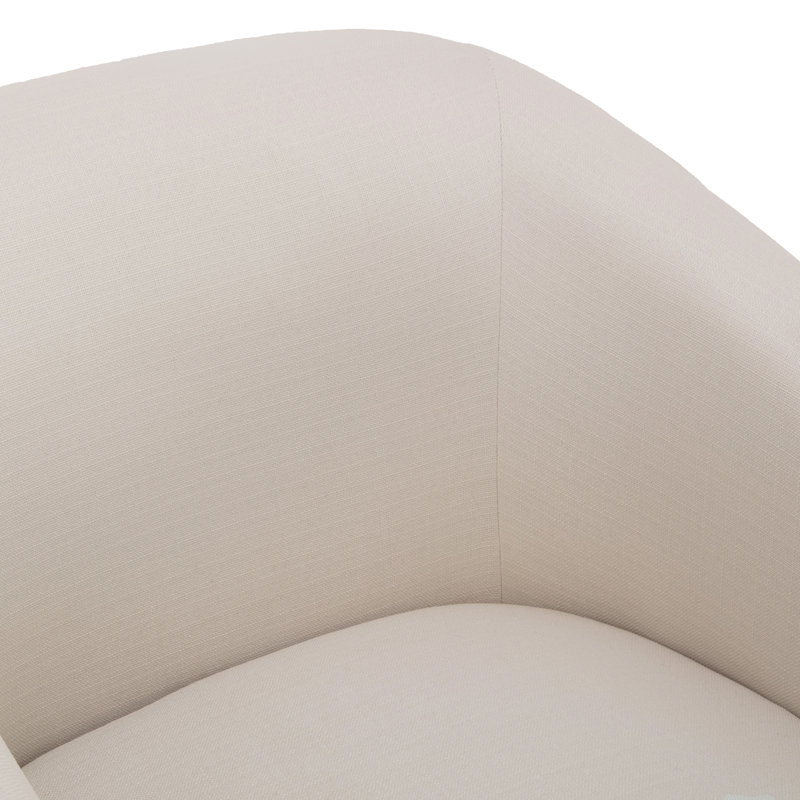 Chaise pivotante à jupe en lin