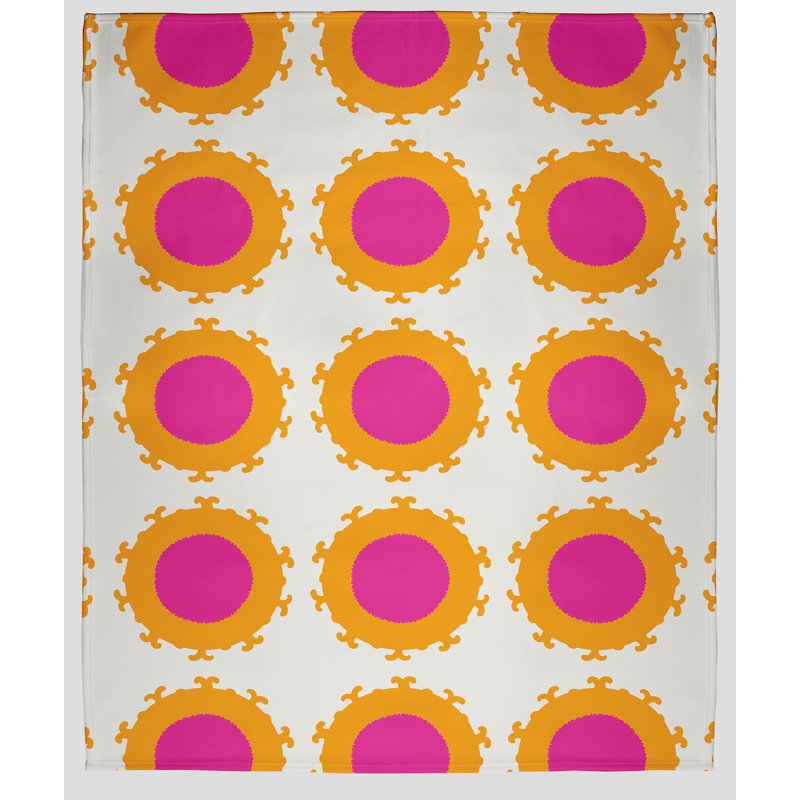 Couverture polaire Pan Bubbles, L 60 po x L 80 po, Orchidée