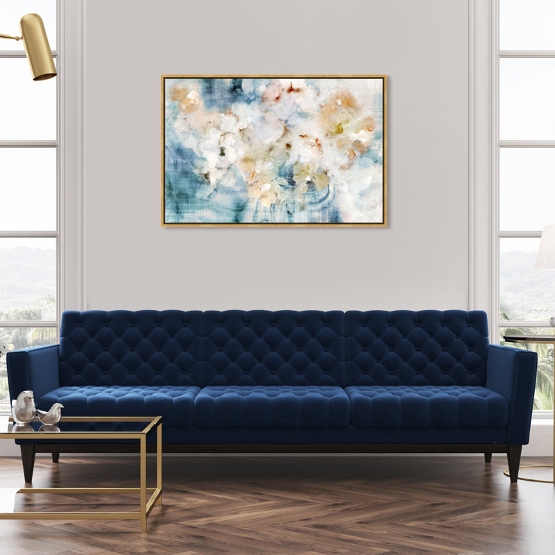 «Flowering Petals Morning», impression sur toile, Cadre doré, H 30 po x l 45 po