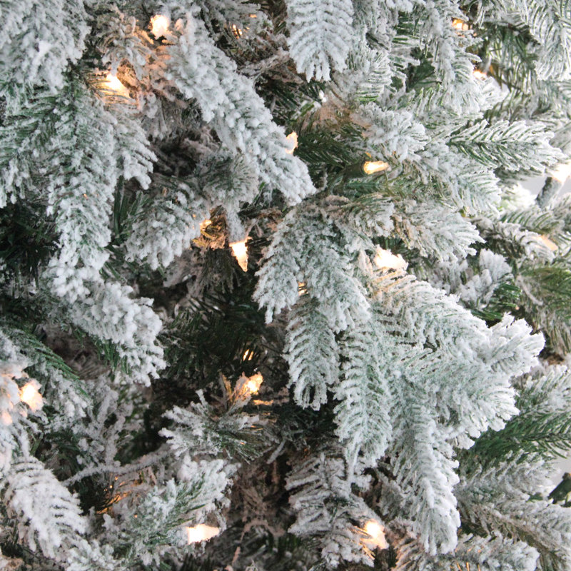 Sapin de Noël artificiel éclairé, H 9 pi