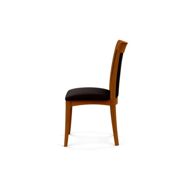 Morgan Leather Dining Chair, Autumn Cherry, Ebony