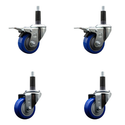 Ensemble de roulettes extensibles 1 po Poly