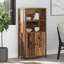  Highboard Black Oak 62 X 36 X 121.5 Cm Engineered Wood-162899711