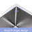 27 Inch Style Basin Sink, Stainless Steel 16G T304, 10 Deep, R10 Corner, Soundproof Pad, 27"X21"X10 Kitchen Apron Front, 16 Gauge 10" Deep Basin, Condensation-121637957