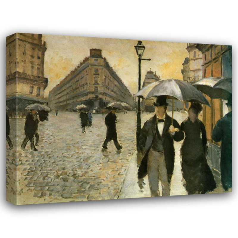 Paris, un jour de pluie, 1877, H 19 po x l 24 po