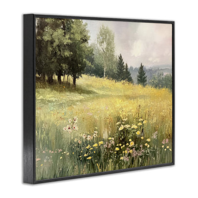 Lush Summer Meadow Framed Giclee, design by LSR Creative Studio