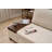 Stylish 3-Seat Sofa-Bed, Cream Chenille Fabric, 91.7 x 32.7 x 36.6 inches | Sturdy Timber Frame, 7-inch Plastic Legs, Comfortable 12.0 cm Foam Seat | Perfect for Living Room, Guest Room, and Versatile Use