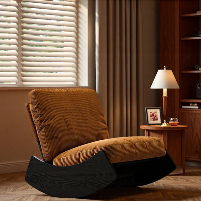 Chaise berçante rétro pour moments de détente.