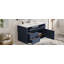 Meuble-lavabo mural de 36 po, armoire de rangement flottante avec 2 tiroirs, 1 tiroir basculant, 3 trous en céramique simple-827665806-827665807