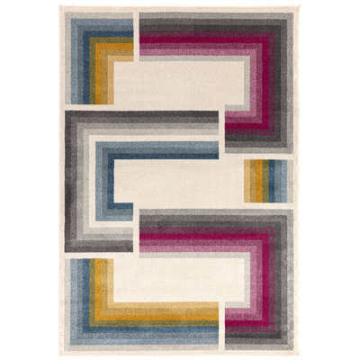 Geo Ivory/Multi Area Rug