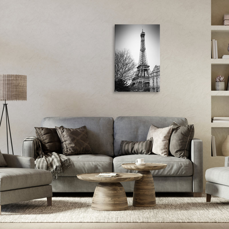 Art mural sur toile de la Tour Eiffel, conception par CAD Designs, H 30 po x l 20 po