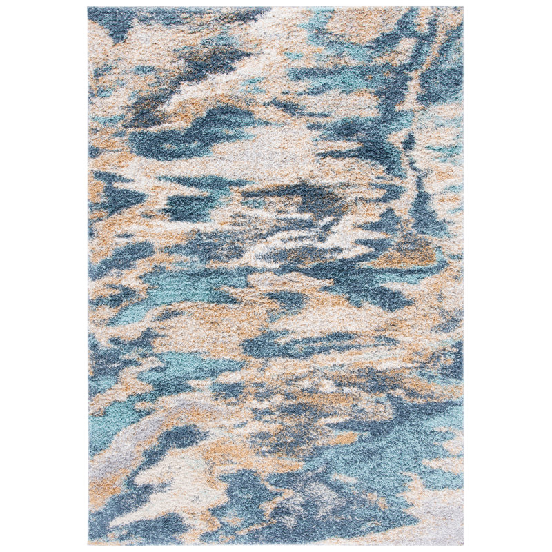 Minocqua Performance Abstract Rug, Rectangle 5'5" x 7'7"