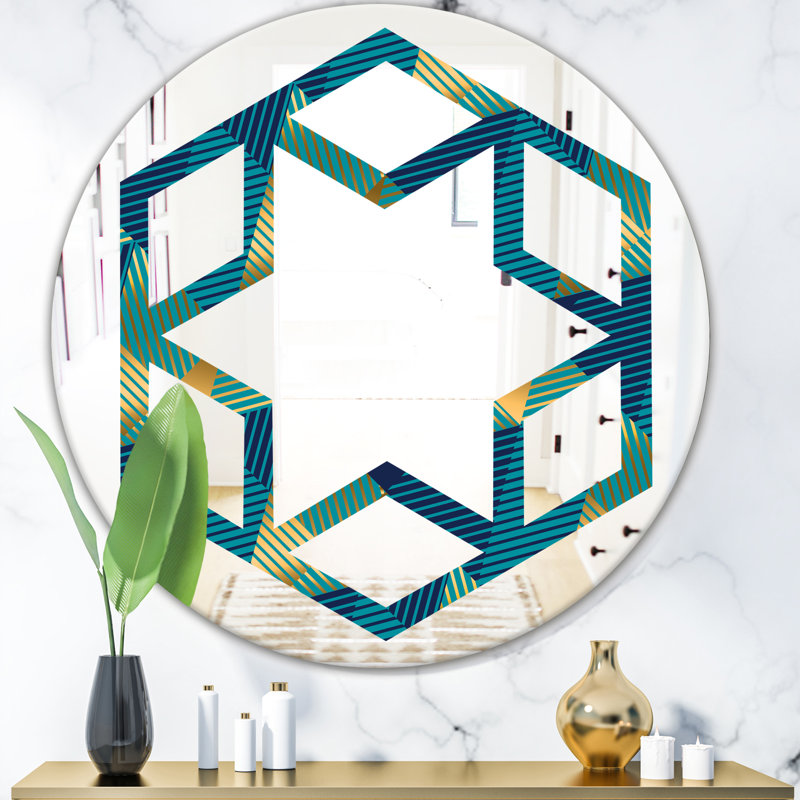 Miroir mural Wave 3D I, H 31,5 po x l po