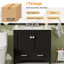Meuble-lavabo 36 po avec lavabo en céramique-528519244