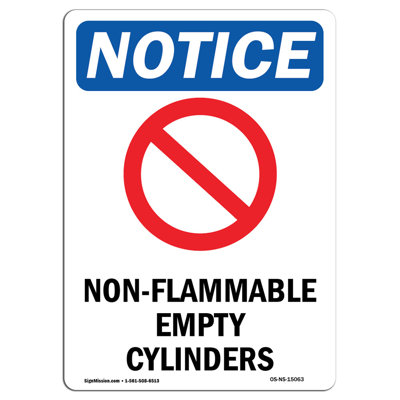 Non-Flammable Empty Sign