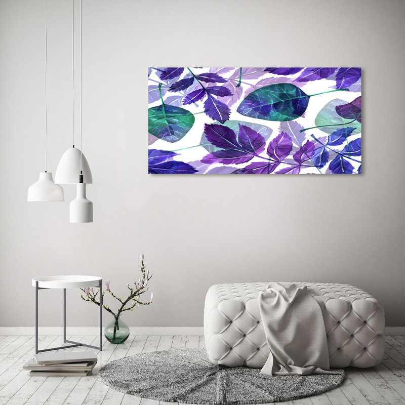 Colourful Leaves - Wrapped Canvas Print