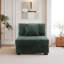 Upholstered Accent Chair with Footstool-675932310