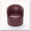 Fauteuil d'appoint pivotant en cuir-815682
