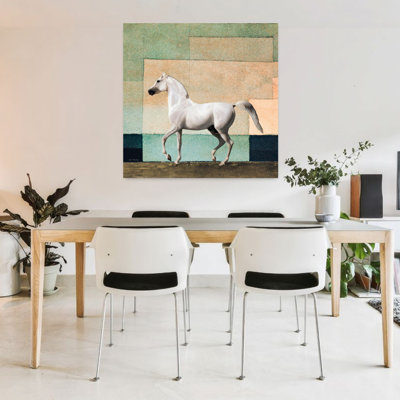 Art abstrait cheval contemporain abstrait