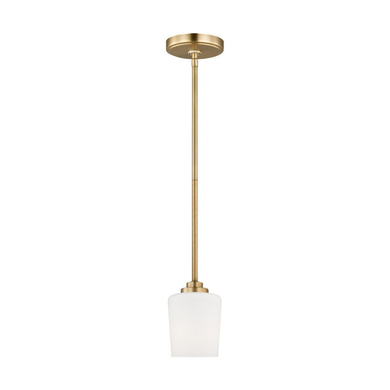 Luminaire suspendu en pot 1 lumière Windom, Non, Laiton satiné, 75 W