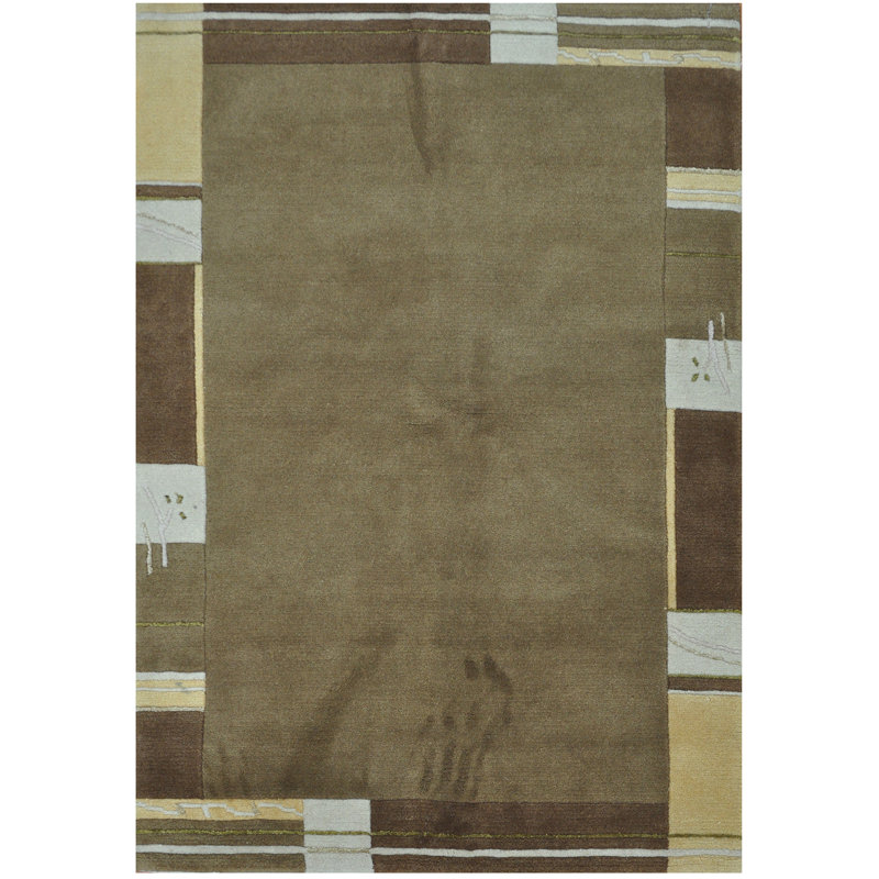 Wool Abstract Indoor Rug
