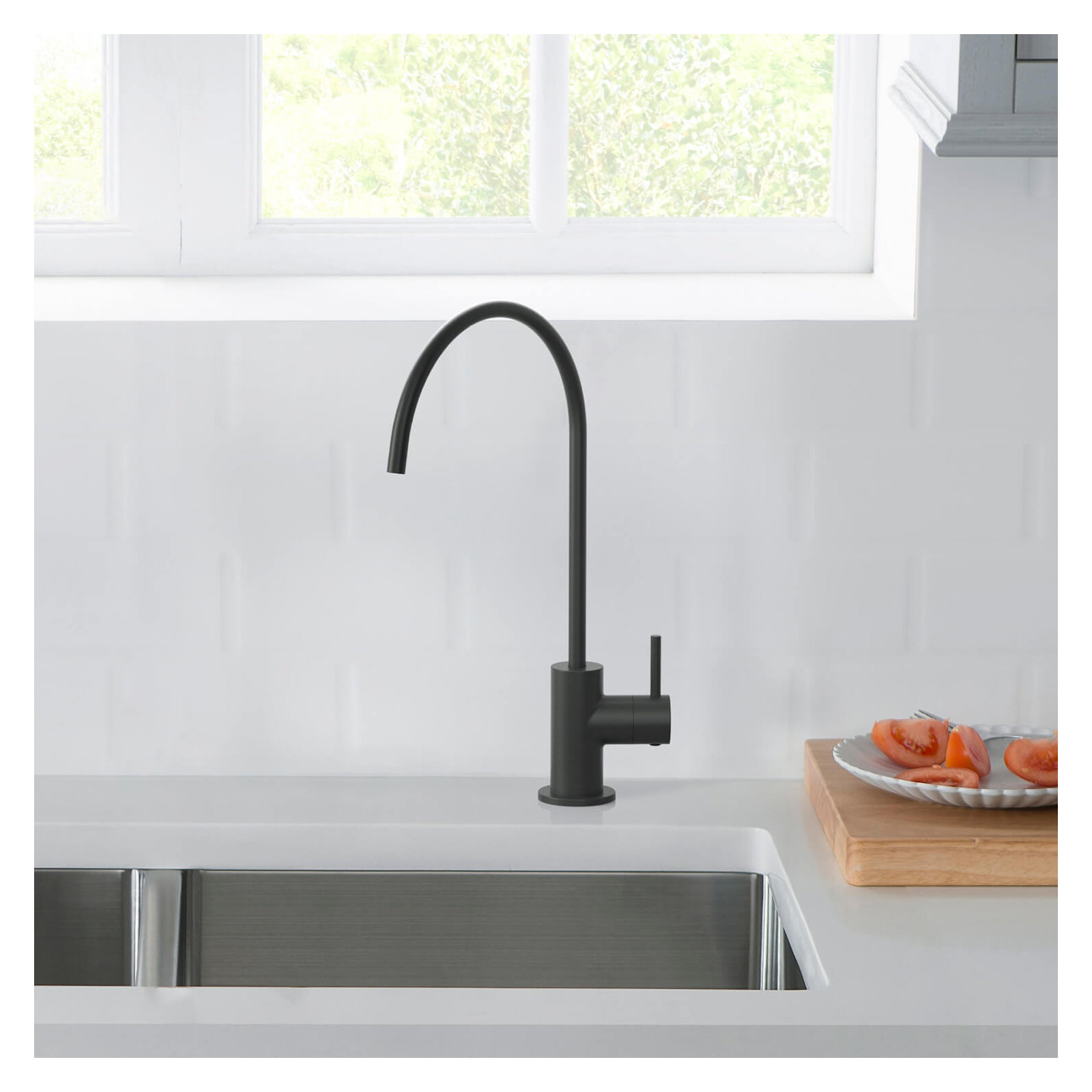 Circular Cold Water Dispensers, Matte Black