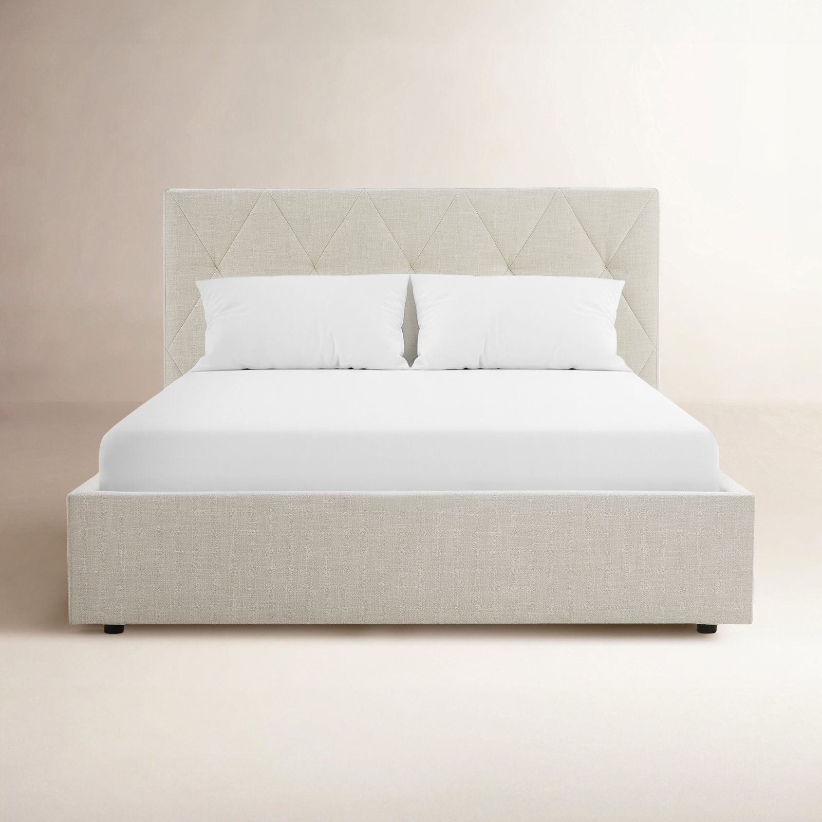 Jayla Linen Upholstered Bed, Queen