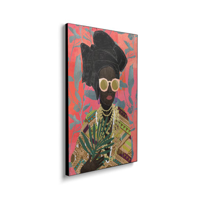 Reproduction d'art sur toile Steemplix, "Modern Turban Woman I" par Nikki Chu