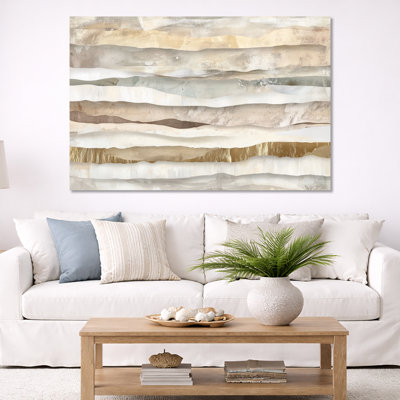 Art mural abstrait vague, décor de toile océan, vagues côtières abstraites