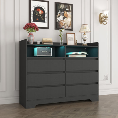 Commode 6 tiroirs Bassano