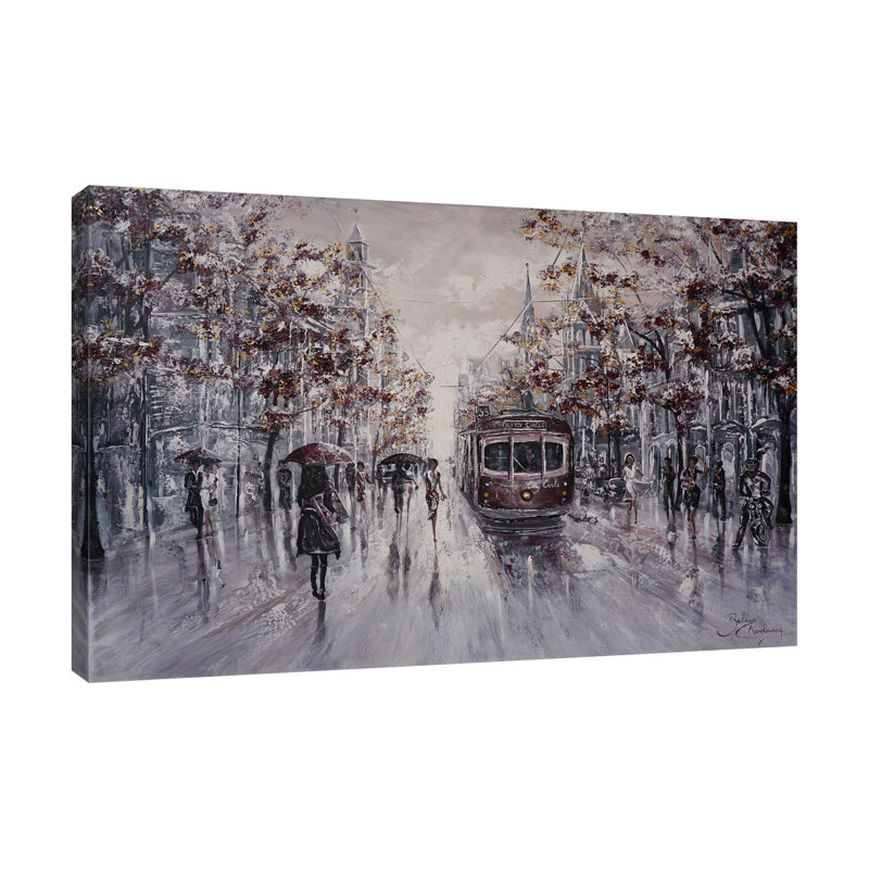 Melbourne Vibes, Collins Street by Isabella Karolewicz - Wrapped Canvas Print, 25 cm H x 38 cm W