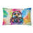 Hippie Animals Outdoor Throw Pillow