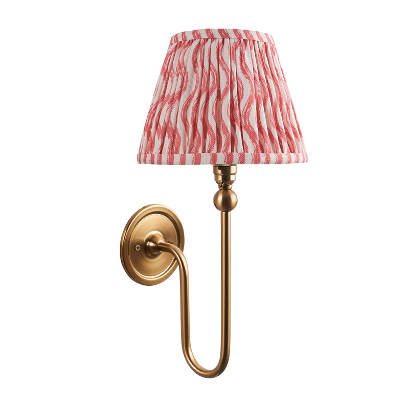 Santiago Steel Armed Sconce, Pink, 37cm H x 20cm W x 22cm D