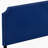 Blue Queen Panel Bed with Scooped Headboard