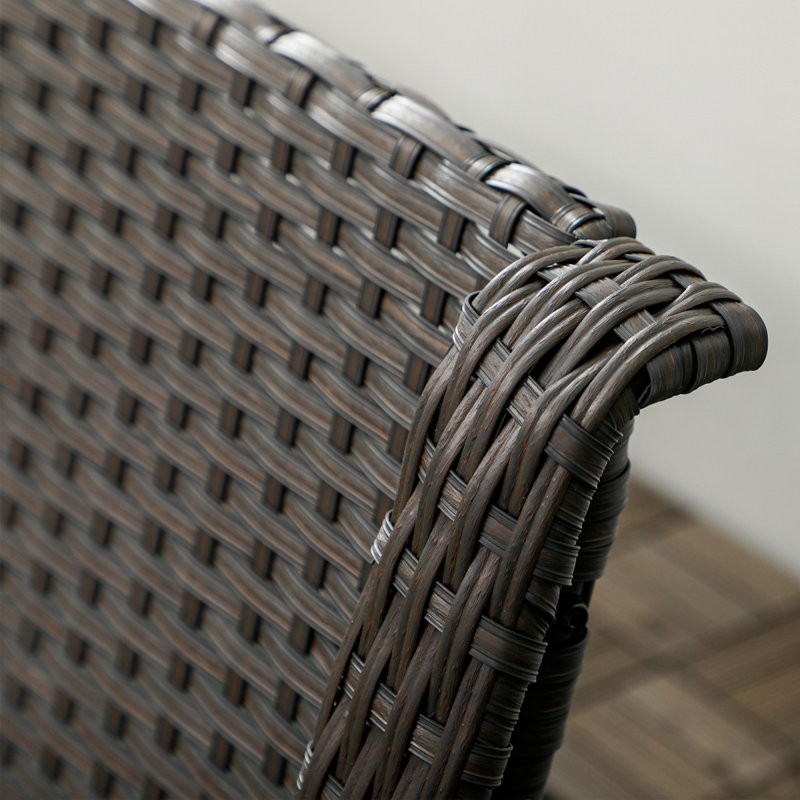 Patio Couch,Rattan Three-Seat Sofa