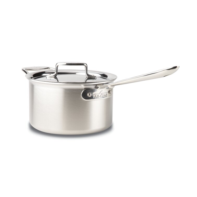 All-clad D3 Stainless Steel 1 qt Open Sauce Pan