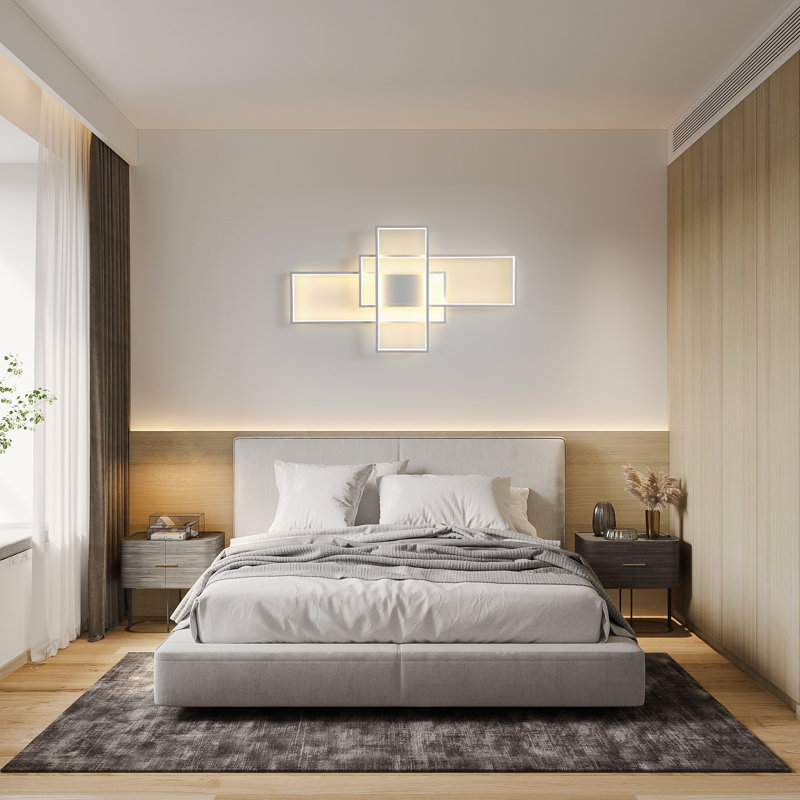 Arlyn 3 - Light 90cm Aluminum LED Dimmable Flush Mounted Sconce, White