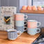 Nicola Spring - Hand-Printed Stacking Teacups - 260ml - Orange-50946726