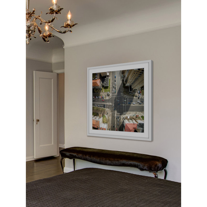 « intersection », reproduction de photo encadrée, H 18 po x l 18 po