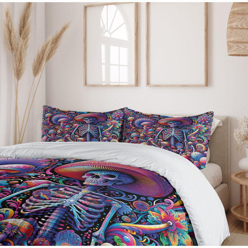 Trippy Duvet Cover, King Duvet Cover + 2 Standard Shams