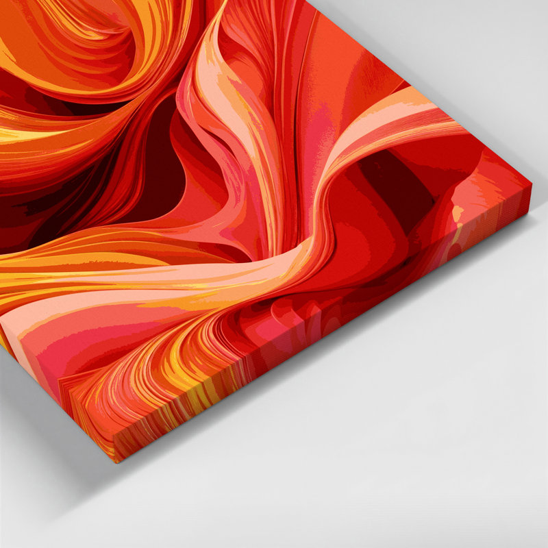 Art numérique sur toile, abstraction numérique 1, H 16 po x l 16 po