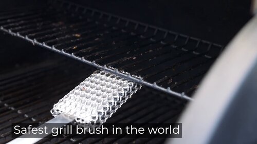 BBQ Grill Brush Set, Barbecue Grill Brush and Scraper, 12-Inch 3-Sided Grill  Brush - Two Set for All Grill Cleaning, Great BBQ Grilling Accessories Gift  