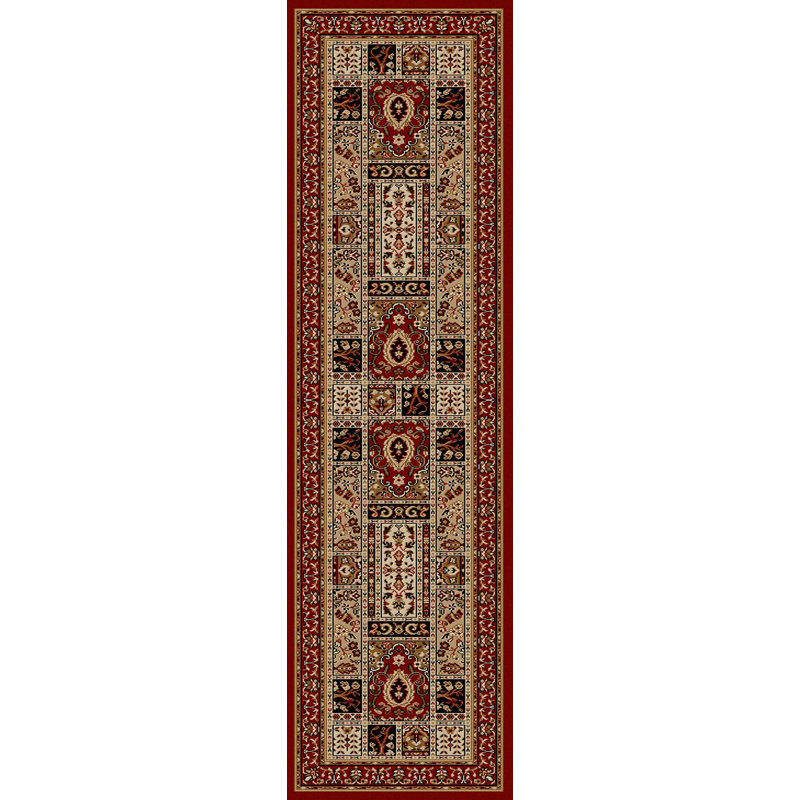  Weisgerber Red Oriental Panel Area Rug – Traditional Design, Rectangle 2'2" x 7'7"