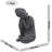 BUDDHA Crouching 58cm Grey Charcoal Effect