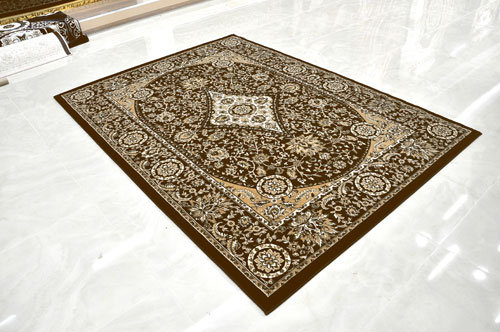Tapis brun tissé à la machine, Rectangle 10 pi x 13 pi