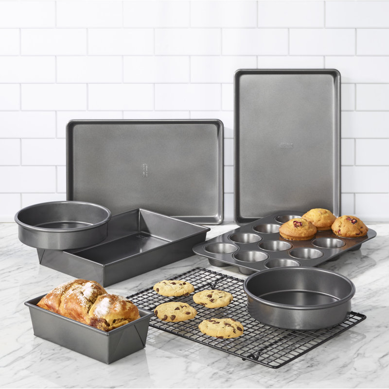 Ensemble de plats de cuisson antiadhésifs 8 pièces Chicago Metallic Professional, argent