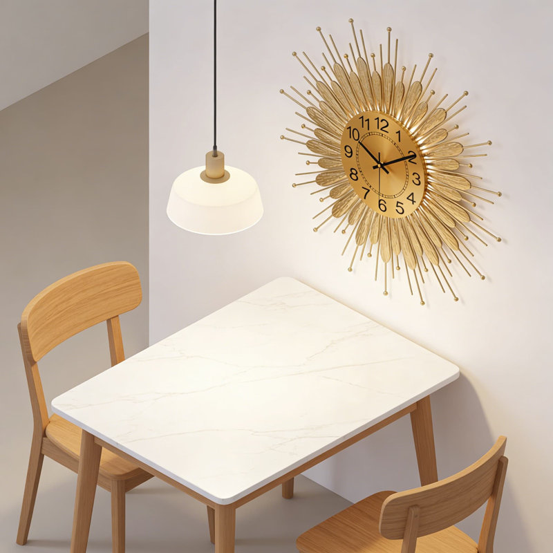 Grande horloge murale Sunburst